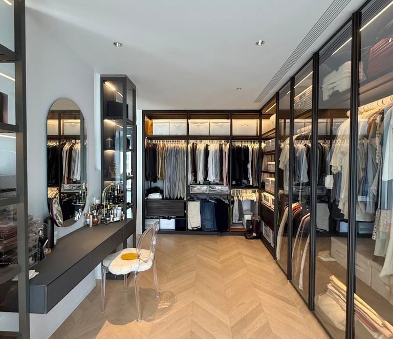 Minimal built-in storage solution for modern interiors.
