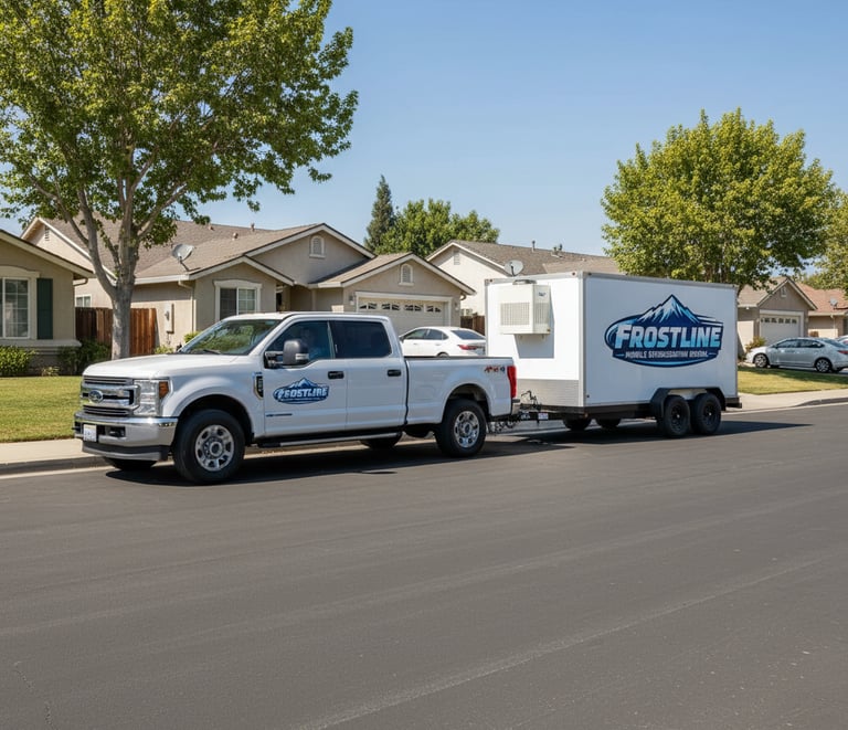 Refrigerated trailer rental Los Angeles mobile cold storage emergency use