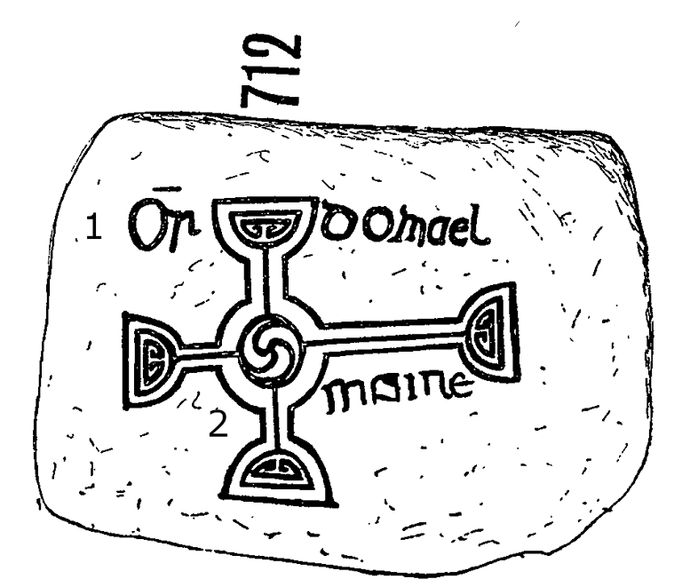 Clonmacnois Runestone 712 - Barony of Garrycastle, County of Offally, Ireland