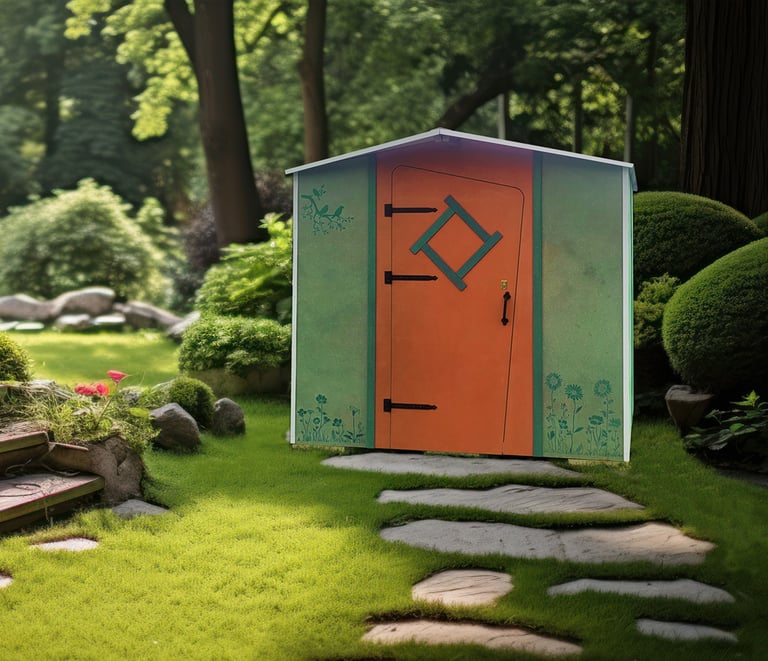 abri de jardin ossature bois avec panneau révolutionnaire en tricoya, esthétique et durable