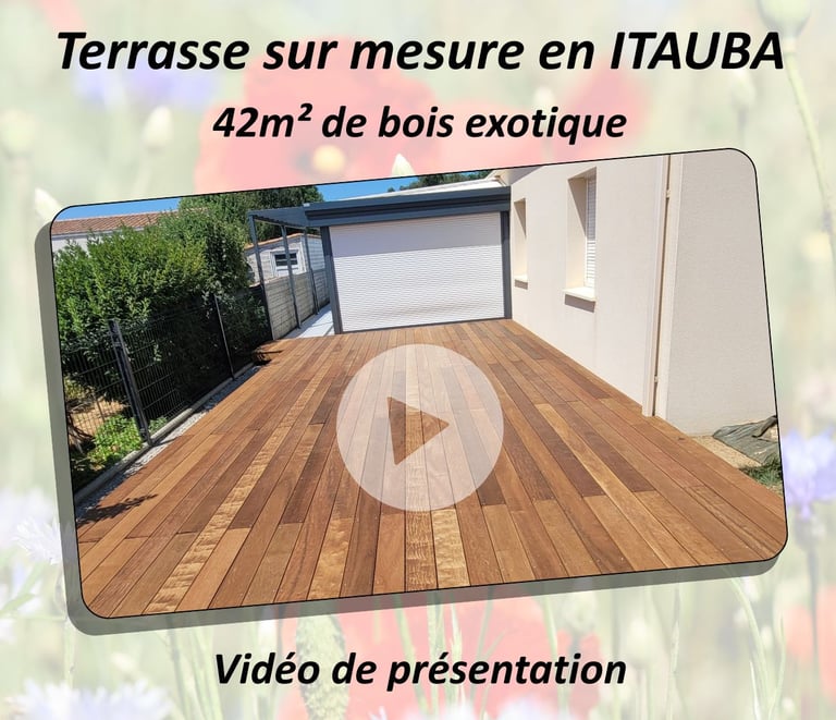 étapes de pose d'un terrasse en bois exotique