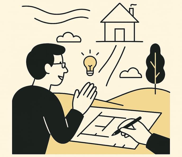 El diseño. una casa que nace. Arquitectura con sentido.
