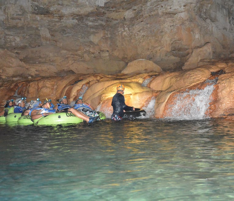Waterfall view / Jaguar Paw Cave and Jungle Expedition