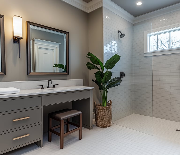 Cadence Interiors Interior Design in Minnesota MN Remodel Accessible Design Aging In Place Bathroom