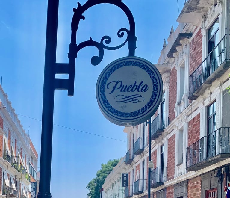 Street in Puebla, Mexico