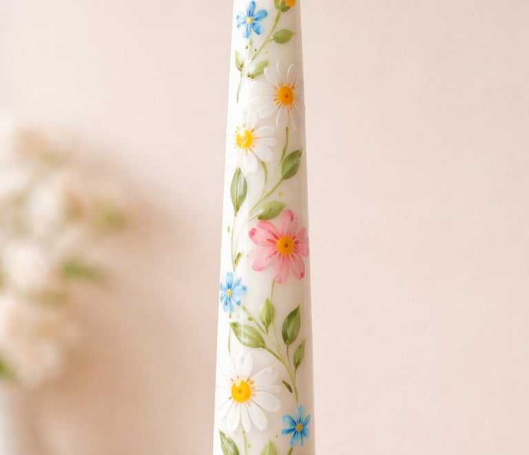 floral candle painting hen party activity York