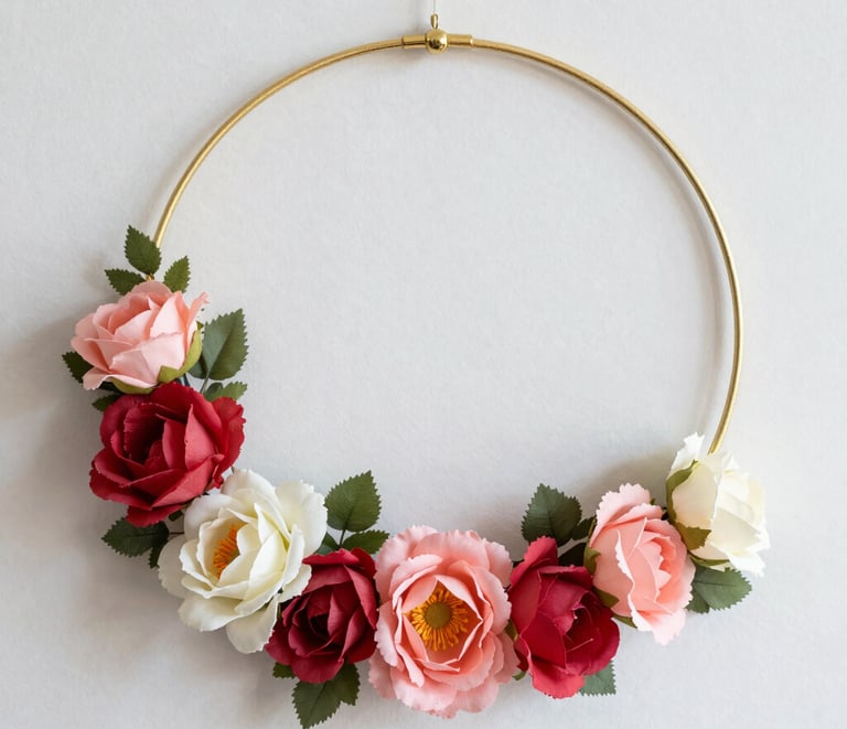 faux floral wreath hen party York