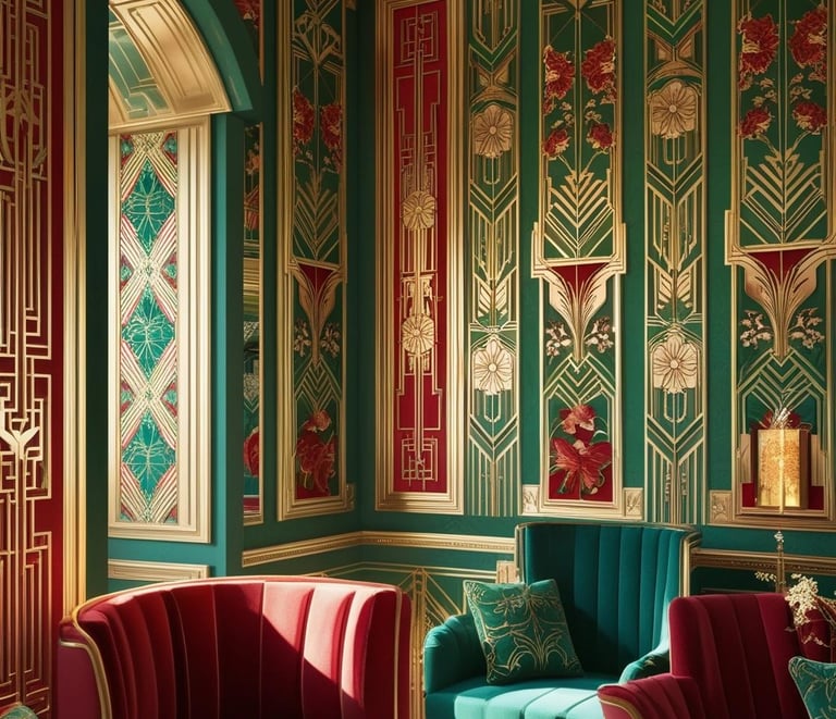 a living room with a couch and a chair