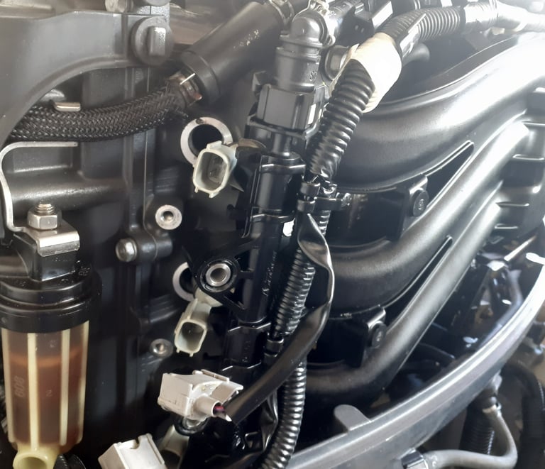 Motor de popa Yamaha 40 hp injeção eletrônica 4 tempos 