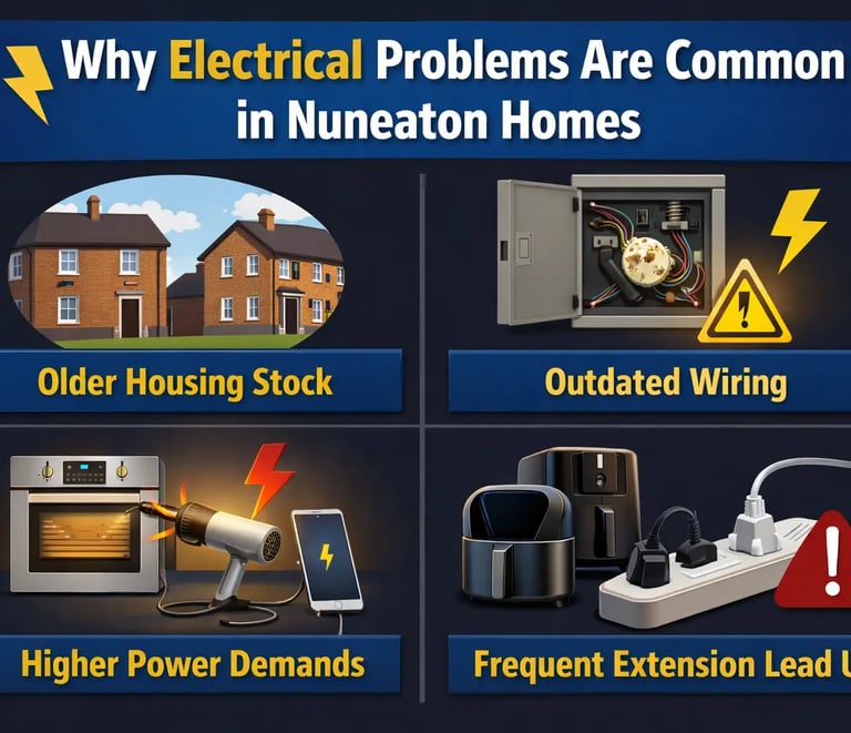Why Electrical Problems Are Common in Nuneaton Homes