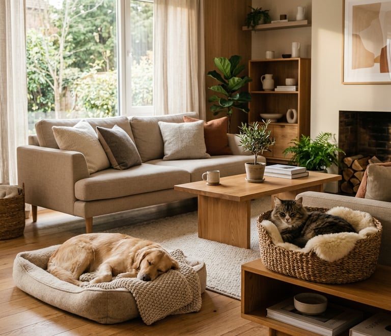 Pet-friendly outdoor furniture for cozy modern living