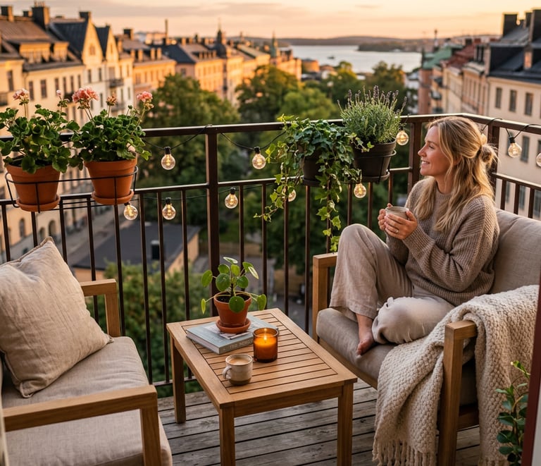 Minimal balcony furniture for small outdoor spaces