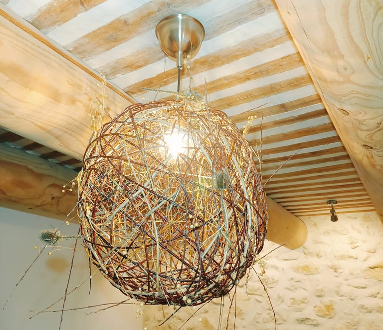 lustre végétal Wilfrid Bricourt