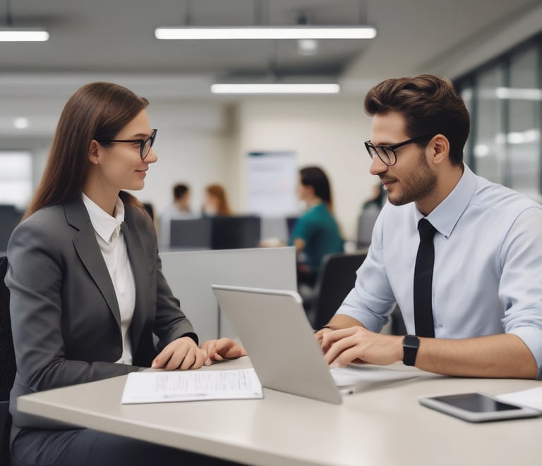 A friendly customer service agent ready to help with quick support requests.