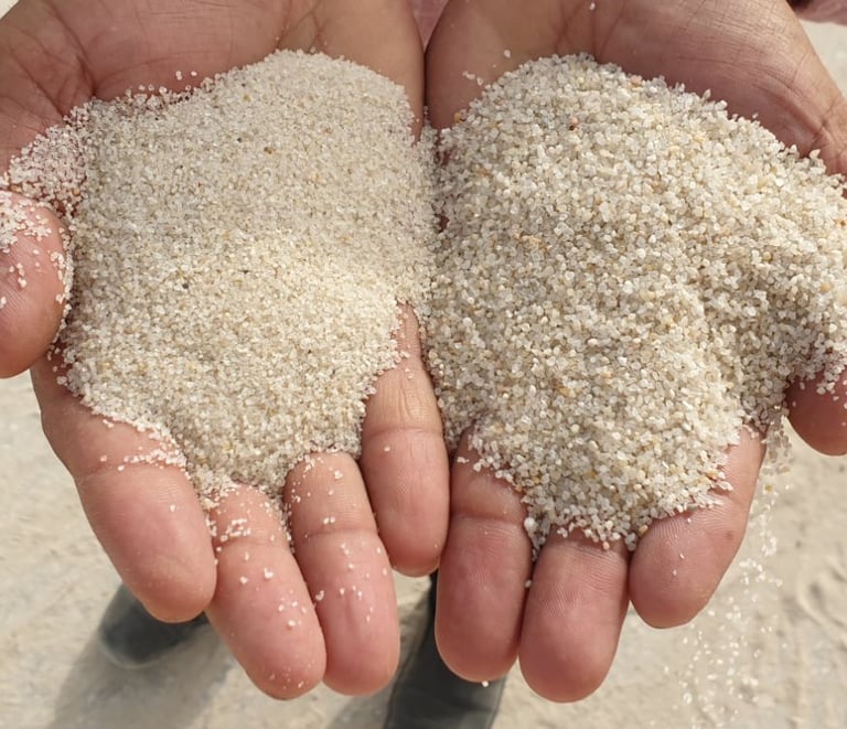 Pasir silika untuk industri