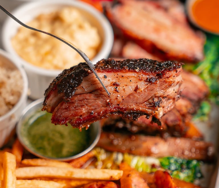 dine in bbq restaurants near me