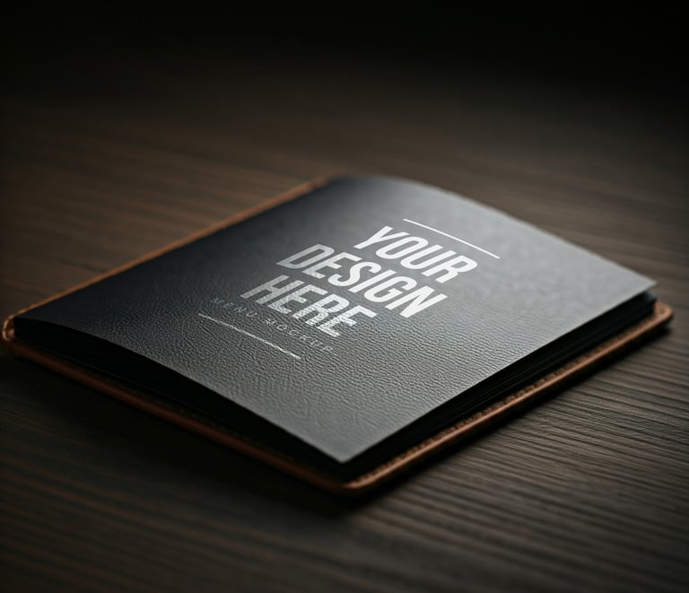 Porte-menu en similicuir