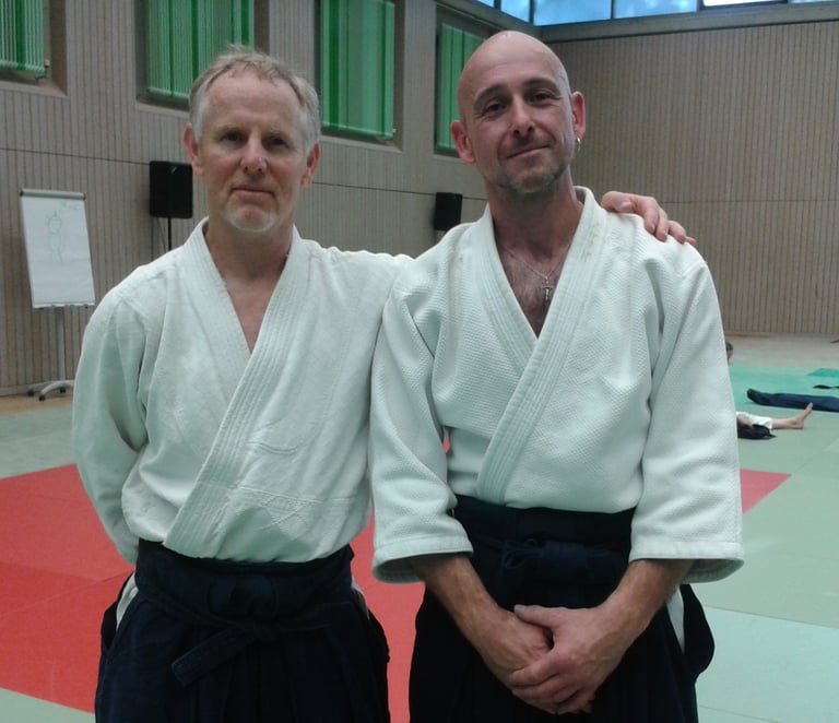 Bernd Enders mit Patrick Cassidy Sensei