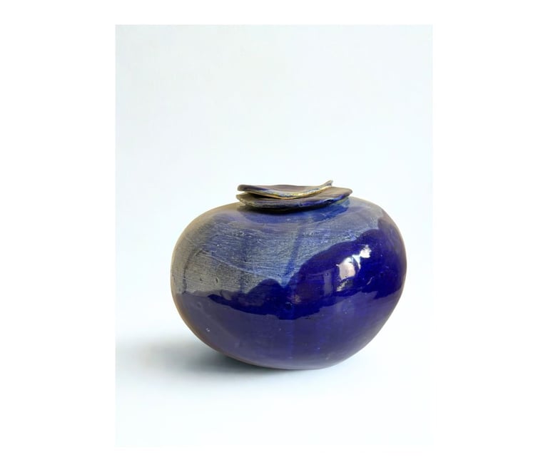 Estelle Del Urne Bougie Bleu