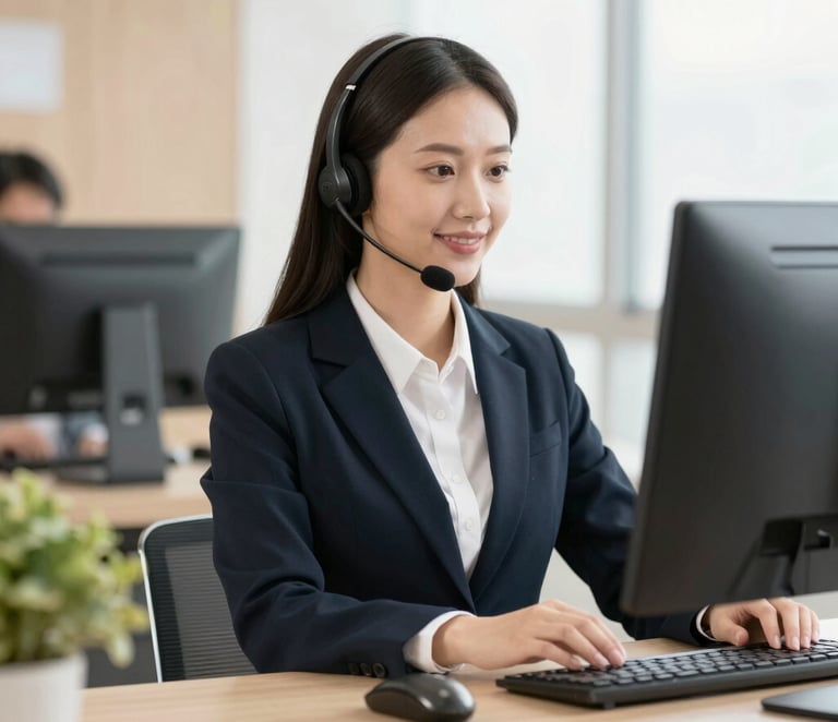 A friendly delivery driver handing a package to a smiling customer at their doorstep.