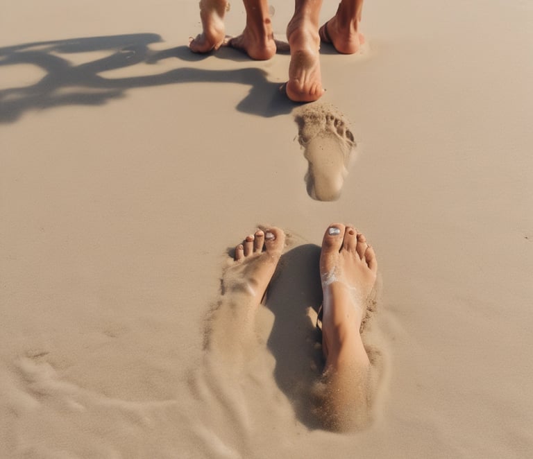 Close-up of creamy shea butter and amber carrier oil bottles surrounded by natural leaves.