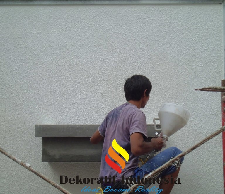 Jasa Cat Tekstur Teknik Semprot