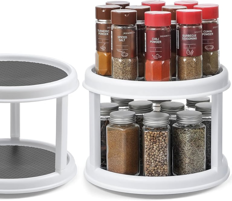 2-pack Lazy Susan Spice Organizer