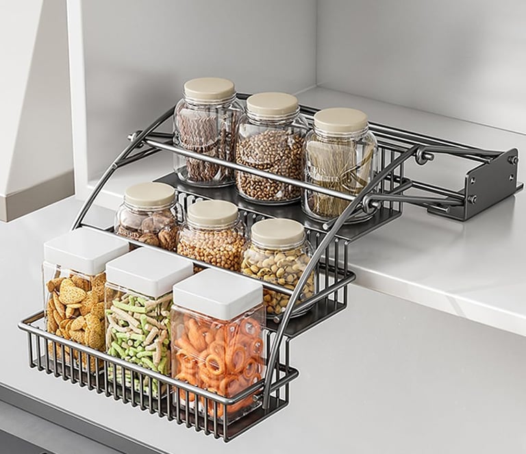3-tier Pull down Spice Rack