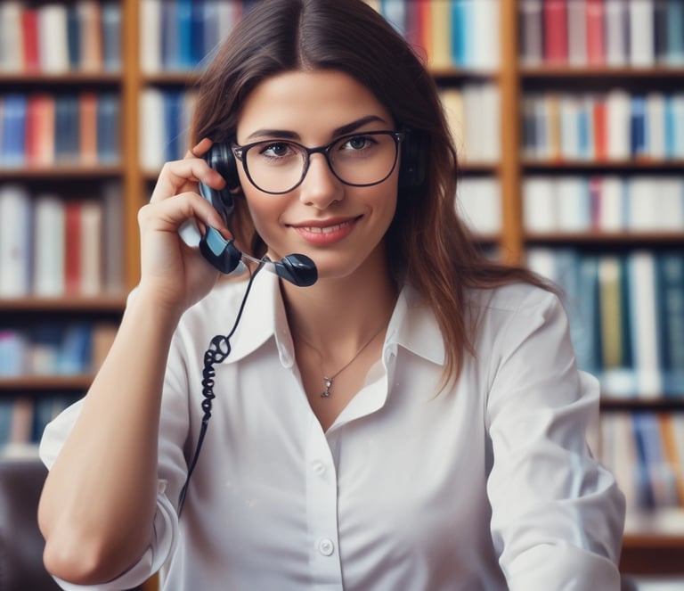 A professional legal office setting with two lawyers discussing documents.