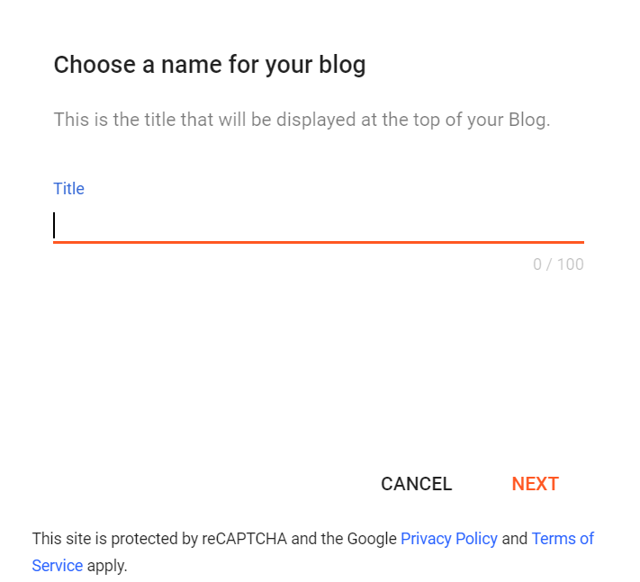 blog title blog name