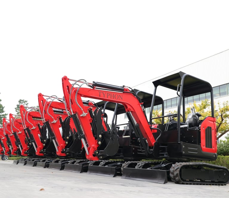 TYPHON2.5 ton and 2.7 ton Mini- Excavators
