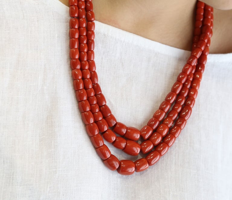 coral necklaces
