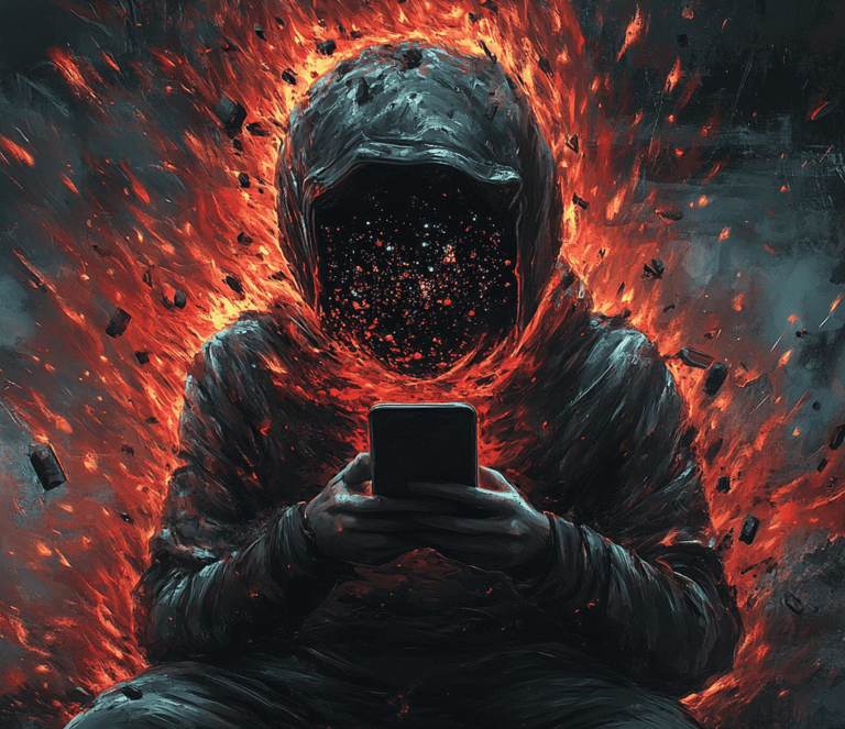 a man in a hoodie sitting on a phone