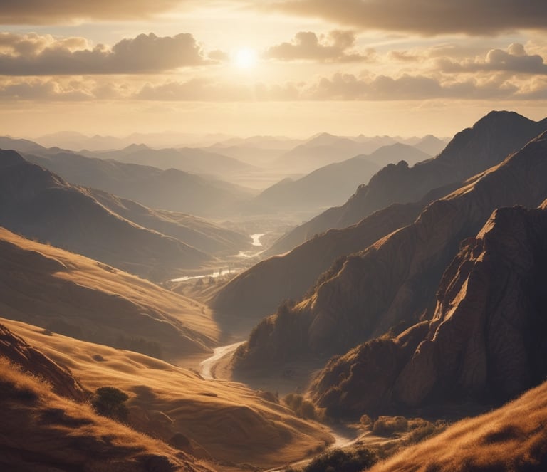 landscape photography of mountain hit by sun rays
