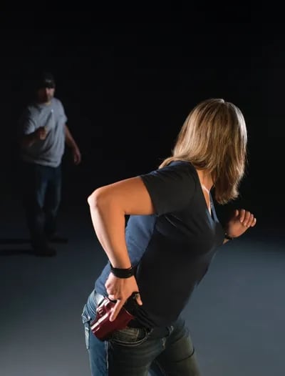 woman Reacts to a attach