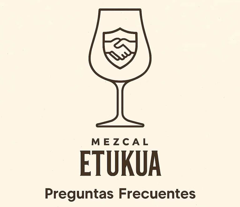 Icono de un escudo o sello de garantía superpuesto suavemente sobre una copa de mezca