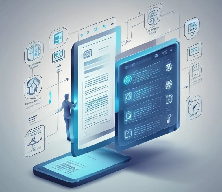 A professional consultant discussing cybersecurity frameworks with a client in a modern office.