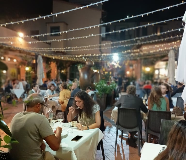 One of the wonderful Florentian restaurants we visited