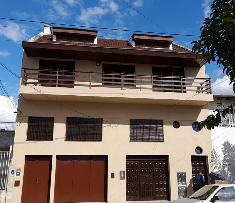 Casa despues del revestimiento texturado