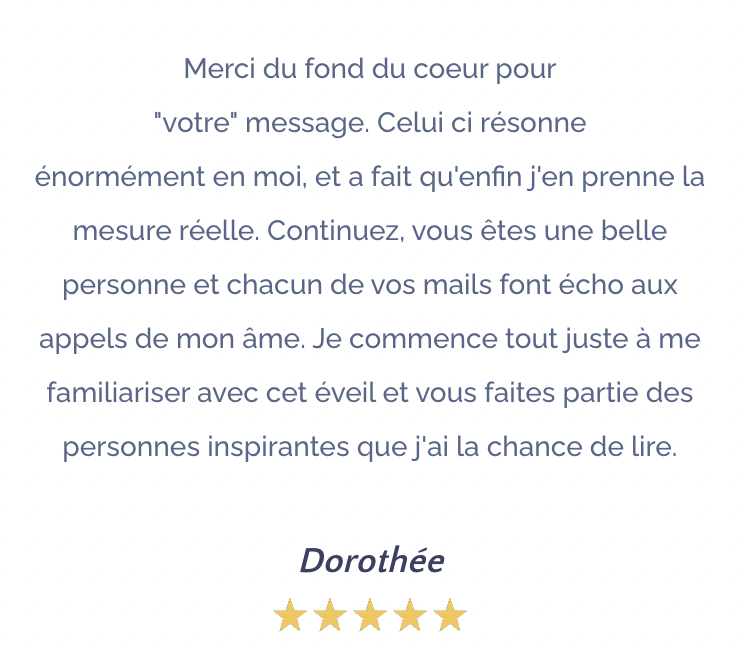 Témoignage Sarah Divine Channeling Dorothée