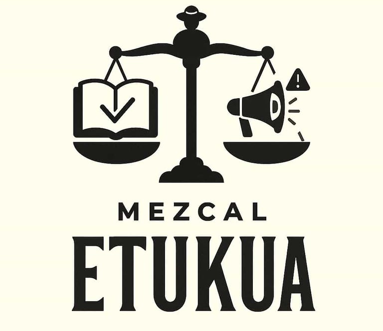 Balanza equilibrando un icono de un libro abierto (autenticidad) y un icono de un megáfono 