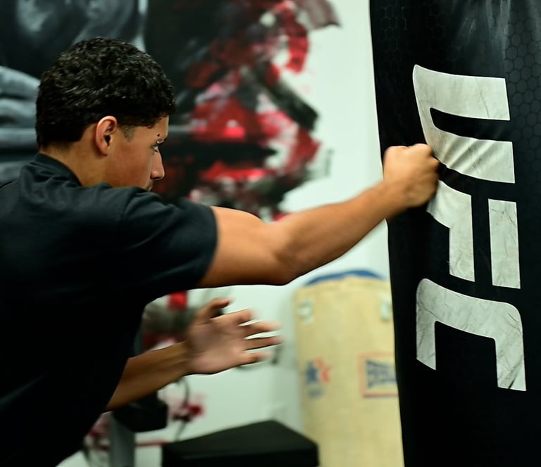Martial Arts Heavy Bag Training