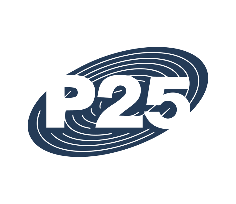 Logotipo de Project 25 "P25"