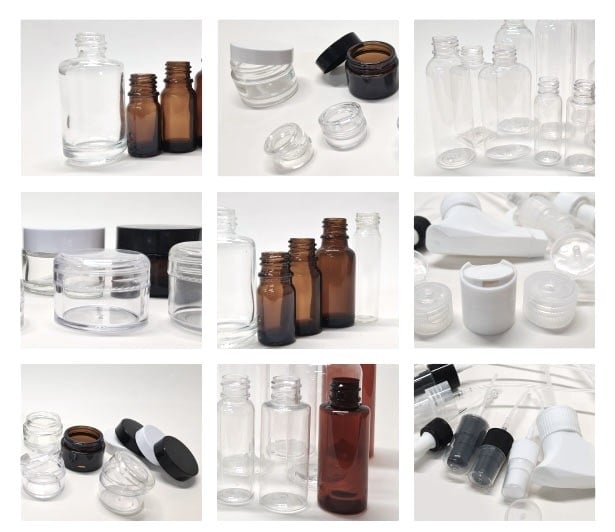 envases PET vidrio potes dispensadores para cosmeticos u otros