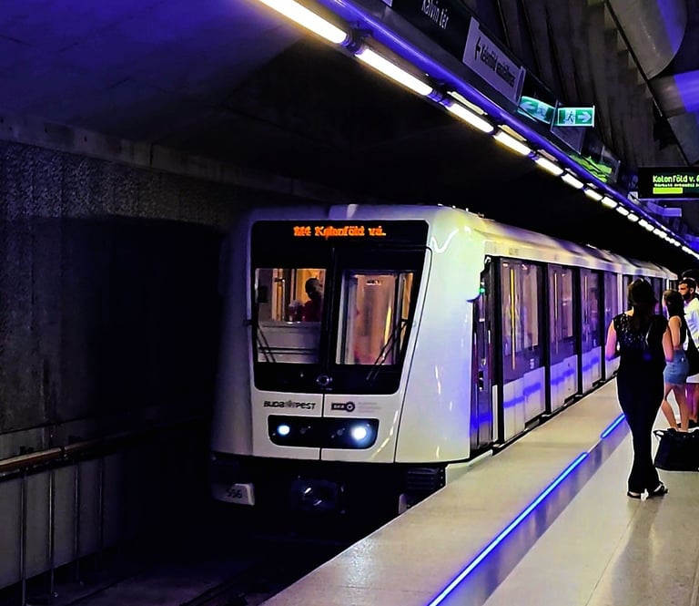 Wagon metra M4 w Budapeszcie