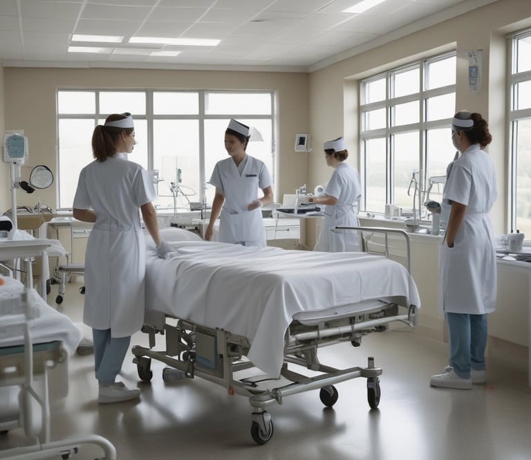 Close-up of a modern infusion pump with clear digital display.