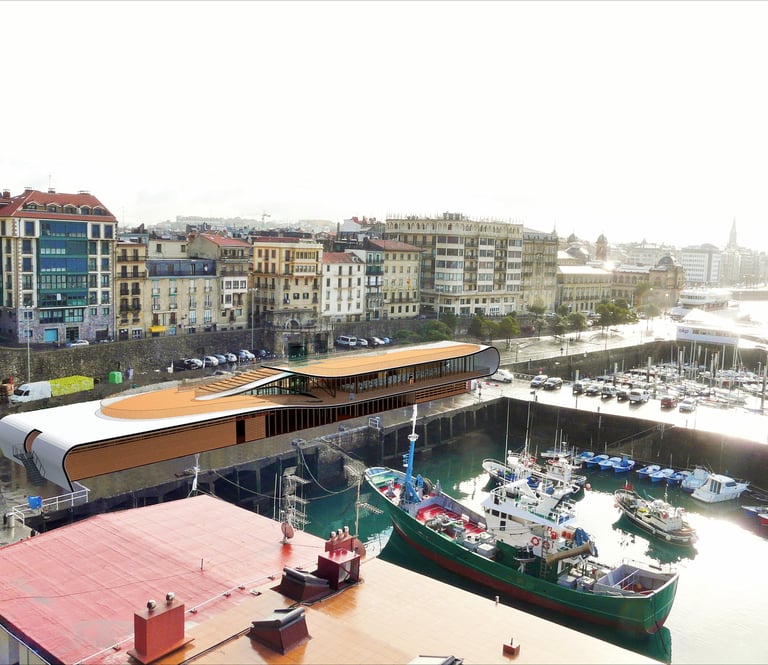 Proyecto Portaviones Puerto Donostia GURBAIN arquitectura