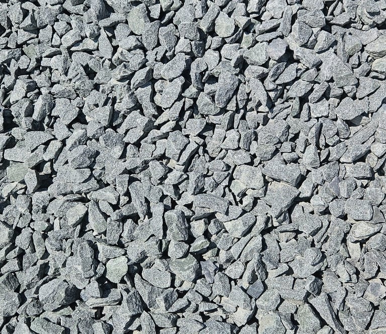 3/4' Blue gravel ready for delivery to Southern Maryland.