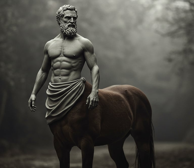 Centauro, Razonamiento Computacional, a statue of a man with a beard and a beard