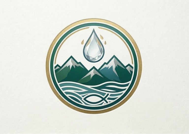 Aquifer Springs logo representing pure mountain water and local restoration in Kelowna.